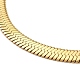 Ionenplattierung (IP) 304 Edelstahl-Halskette mit Fischgrätenmuster für Männer und Frauen X-NJEW-E076-03E-G-2