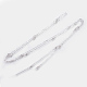 Handgefertigte Perlenketten aus Messing KK-G338-18P-1