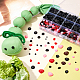 CHGCRAFT 2575Pcs 4Color Safety Eyes and Nose Set Craft Plastic Doll Noses Eyes Cabochons Set for Stuffed Animals Handmade Projects FIND-WH0038-95-4