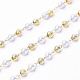 Handgemachte Perlenketten aus Acryl KK-I651-02G-1