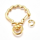Alloy Swivel Lobster Clasps KEYC-WH0016-39G-1