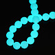Synthetischer leuchtender Stein runde Perlenstränge G-T136-01B-08-6