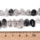 Нити натуральных кварцевых бусин черного турмалинового цвета&nbsp;G-Z091-A31-5
