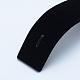 ベルベットのブレスレットが表示  木で  ブラック  サイズ：幅さ約40mm  長さ205mm  高差50mm  厚さ5.5mm X-BDIS-Q003-1-3