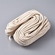 綿の撚り紐  ランプ芯丸綿ロープ  綿の芯  DIYの物理的な素材  4.8mm  約25 M /袋 OCOR-WH0032-36B-1
