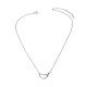 Tinysand 925 collar con colgante de corazón de plata de ley y circonita cúbica TS-N221-S-3