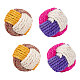 Ahandmaker 4 pz 2 colori palla per maglieria in canapa sisal AJEW-GA0002-88-1