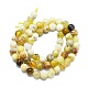 Chapelets de perles en opale jaune naturelle G-K245-A07-B03-2