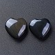 Pietra d'amore del cuore di ossidiana naturale G-I280-02-2