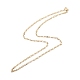 Figaro-Ketten-Halskette aus Messing für Frauen NJEW-P265-20G-2