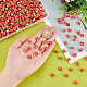 PH PandaHall 400pcs Red Apple Polymer Clay Beads Handmade Fruit Beads Fruits Spacer Beads Polymer Clay Apple Beads for Jewelry Necklace Bracelet Earring Hair Accessories Home Decor CLAY-PH0001-83-3