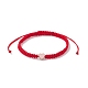 Bracelets réglables en perles tressées en fil de nylon BJEW-JB09769-01-1