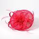 Elegant Deep Pink Fascinators UK for Weddings OHAR-S167-04-1