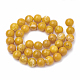 Cuentas de perlas de ágata craqueladas naturales teñidas X-G-T100-02G-2
