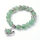 Natural Gemstone Charm Bracelets BJEW-JB03445-2
