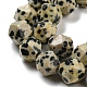 Chapelets de perles en jaspe dalmatien naturelle G-C085-A07-01-4
