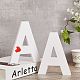 Wooden Letter Ornaments WOOD-WH0104-21-5