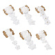 Fashewelry6ヤード6スタイルオーガンジーレーストリム  花とフラット  ホワイト  1ヤード/スタイル ORIB-FW0001-01-1