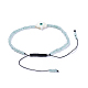 Bracciali di perline intrecciati con filo di nylon regolabile BJEW-JB04370-02-3