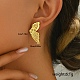 Élégantes boucles d'oreilles à tige en acier inoxydable 201&nbsp;OU6894-5-1