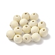 (vente de clôture défectueuse : repéré) perles de bois naturel non finies WOOD-XCP0001-57-4