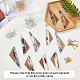 Olycraft bricolage kits de fabrication de boucles d'oreilles pendantes DIY-OC0005-86-4