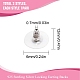 Sunnyclue 3 Paar 925 Sterling Silber Kugel Clutch Ohrring Rückseiten STER-SC0001-11-2