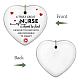 CREATCABIN Nurse Appreciation Gifts Heart Ornament Keepsake Sign Plaque Car Ornament Hanging Decor Thank You Gifts for Nurse Wine Christmas with Gift Box 3 x 3 Inch-A Truly Great Nurse Is Hard To Find AJEW-CN0002-04J-4