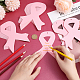 PH Pandahall 50 Stück Papierbänder zur Aufklärung über Brustkrebs AJEW-PH0004-25-3