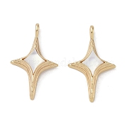 Латунные подвески из ракушек KK-G497-09G
