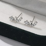Серьги-гвоздики из циркония EJEW-Q014-11P