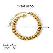 Браслет-цепочка в европейском стиле из нержавеющей стали 304 для женщин HM2215-10