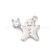 Реечное покрытие латунь с подвесками из кубического циркония KK-Q010-13P
