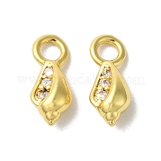 Латунные микро проложить кубический цирконий подвеска KK-H487-18G