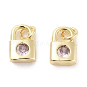 Латунные микро проложить кубического циркония подвески KK-C051-13G-03