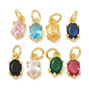 Латунные микро проложить кубического циркония подвески KK-U050-06G-01