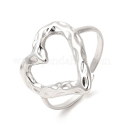 201 Stainless Steel Open Cuff Ring RJEW-E063-51P