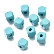 Спрей окрашены деревянные бусины WOOD-P021-01C-26
