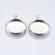 Подвеска-кабошон из нержавеющей стали 304 STAS-I069-37-18MM