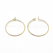 Латунные серьги обруча KK-T032-005G