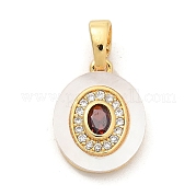 Подвески из латуни с микропаве из циркония KK-M303-02G-04