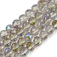 Прозрачные стеклянные бусины гальваническим пряди&nbsp;EGLA-N002-34C-C19