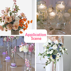 30шт. 6-х цветная искусственная ветка цветущей сливы&nbsp;AJEW-SC0031-59