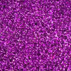 6/0 прозрачная стеклянная бахрома с краской для выпечки&nbsp;SEED-N006-06H