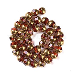 Стеклянные бусины с гальваническим покрытием &nbsp;EGLA-Q128-04A-FP02