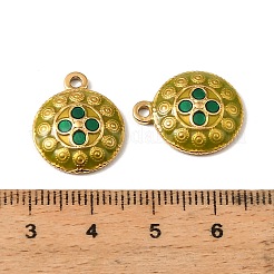 304 Edelstahl-Emaille-Anhänger&nbsp;STAS-I371-13G-03