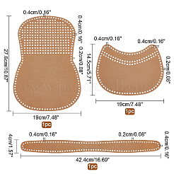 Дно корзины из искусственной кожи DIY-WH0209-45A