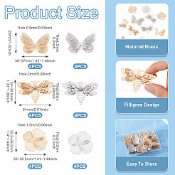 Kits de fabrication de pendentifs et de connecteurs en laiton à faire soi-même&nbsp;DIY-TA0013-46