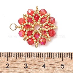 Ab Farbe überzogen Glas-Anhänger&nbsp;PALLOY-MZ01314-04