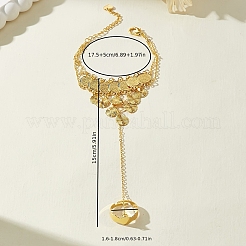 Винтажные латунные браслеты-кольца из золотых монет для женщин&nbsp;OX7781